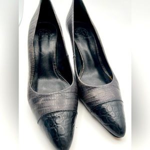 Tory Burch black‎ heels- 8M